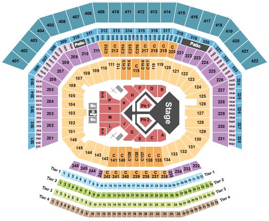 Levi's Stadium Chris Brown Seating Chart